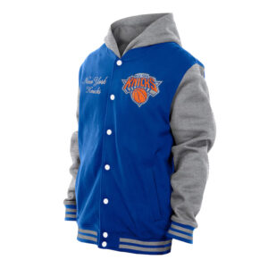 Throwback Prep NY Knicks Purple Hoodie Jacket