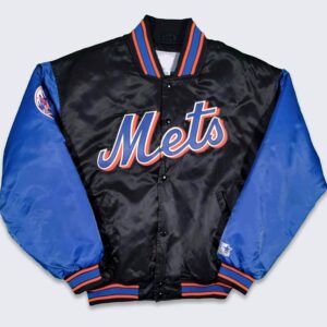 90s New York Mets Black and Blue Jacket