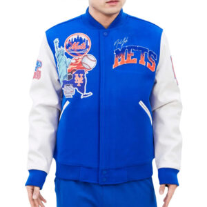 NY Mets Home Town Varsity Jacket