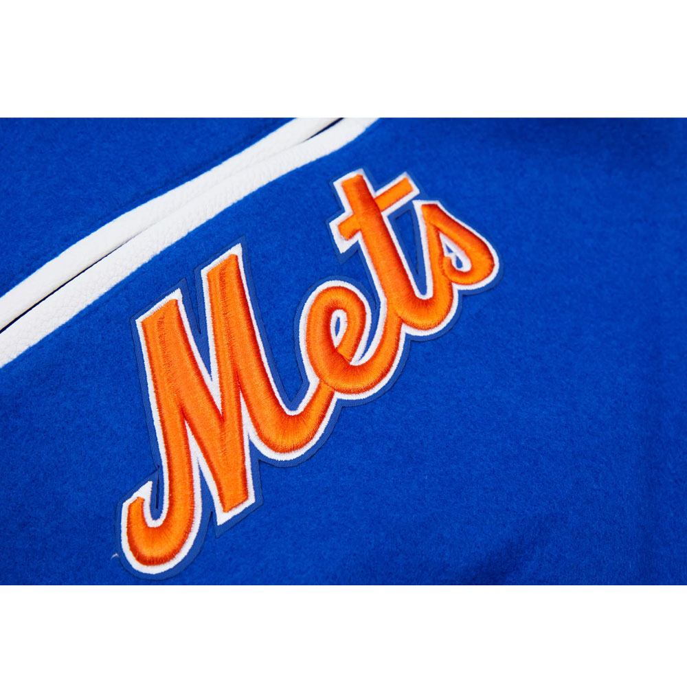 New York Mets Letterman Blue and White Jacket - Image 13