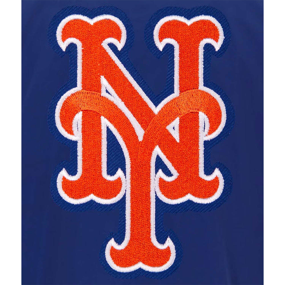Royal/Grey NY Mets Nylon Bomber Jacket - Image 3