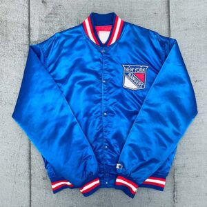 1980's NY Rangers Royal Bomber Jacket