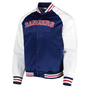 NY Rangers Primetime Blue and White Jacket