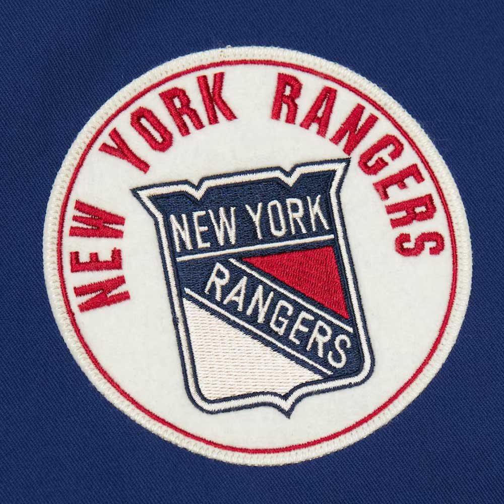 New York Rangers Blue Cotton Twill Jacket - Image 3