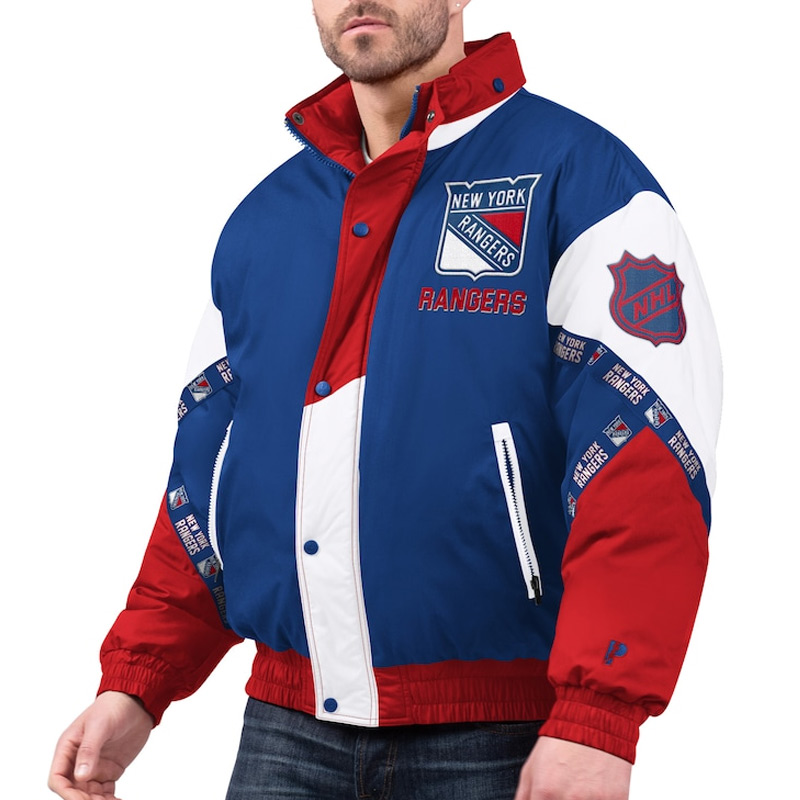 NY Rangers Pro Player Tape Full-Zip Hoodie Jacket