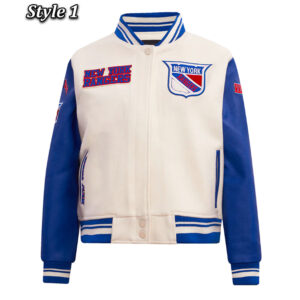 Retro Classic Rib New York Rangers Varsity Jacket
