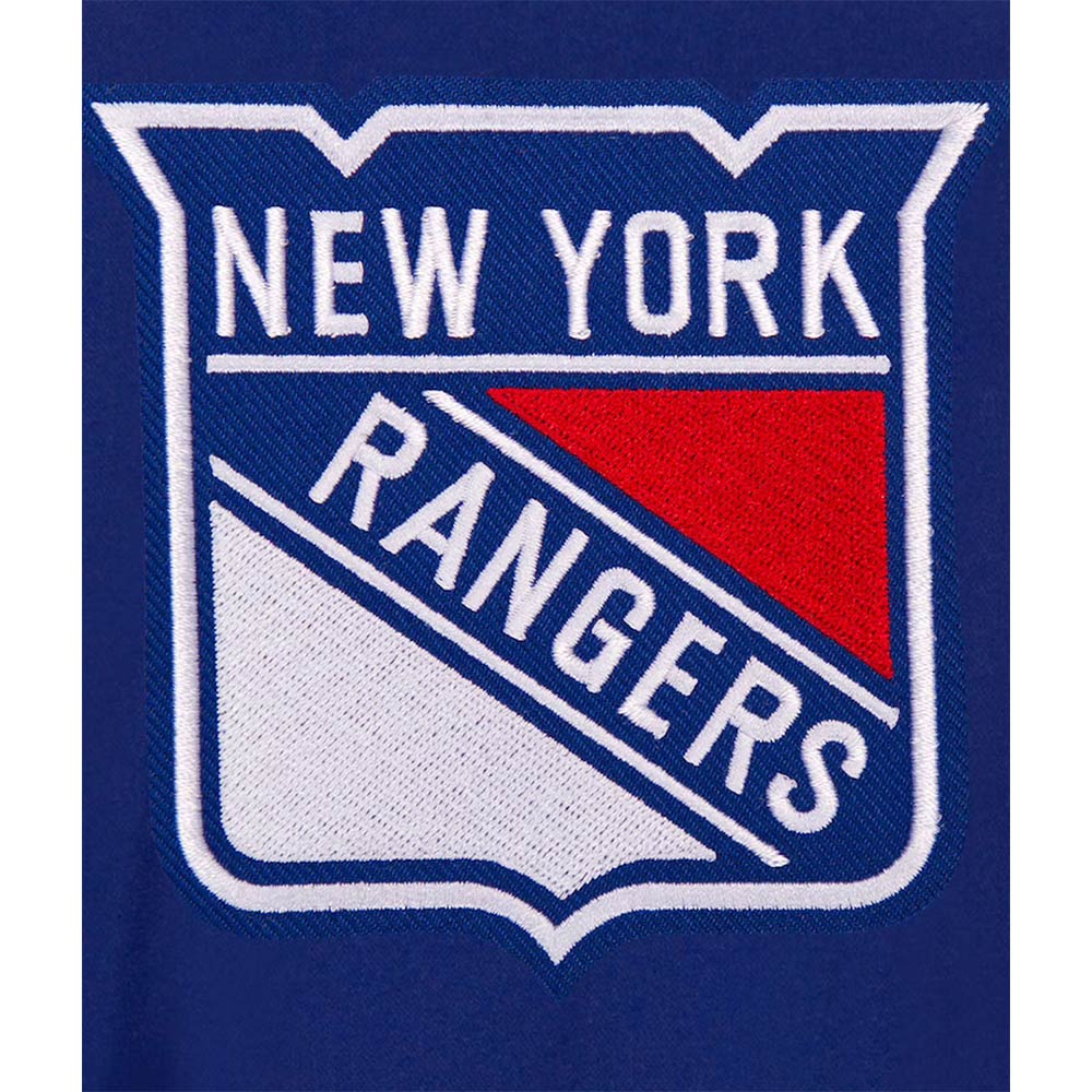 NY Rangers Wool Poly-Twill Accent Royal/Gray Jacket - Image 3