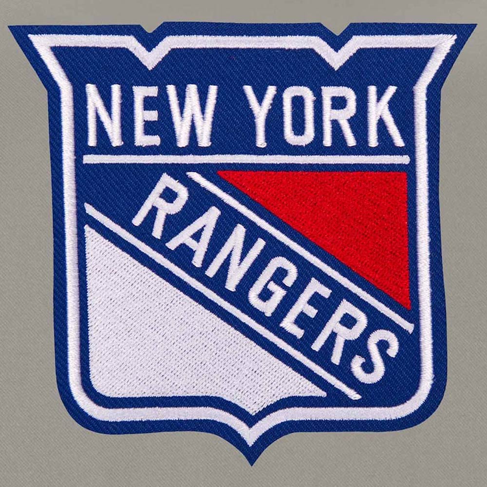 Royal and Gray NY Rangers Youth Poly-Twill Jacket - Image 3