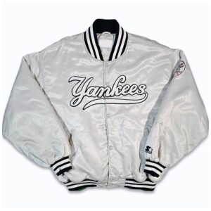 90s New York Yankees Silver Jacket