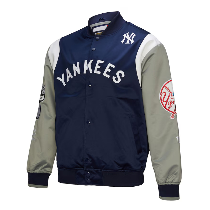NY Yankees Cooperstown Team Origins Satin Jacket