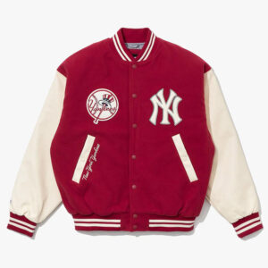 NY Yankees Baseball Dark Red Varsity Jacket