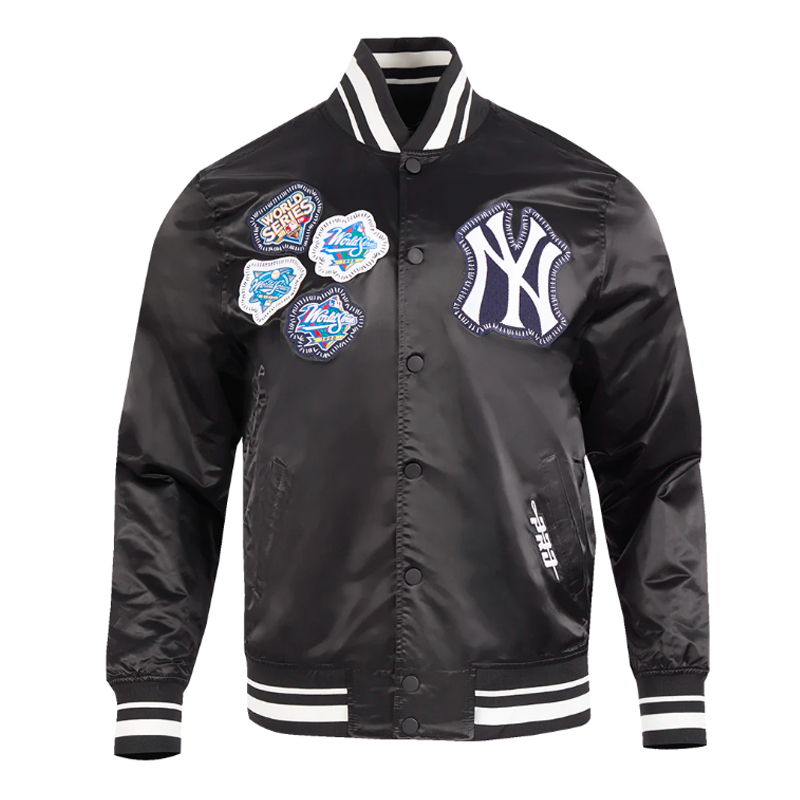 NY Yankees Diy Pick Stitch Classic Rib Satin Jacket