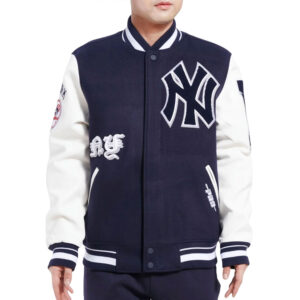 NY Yankees Old English Varsity Jacket