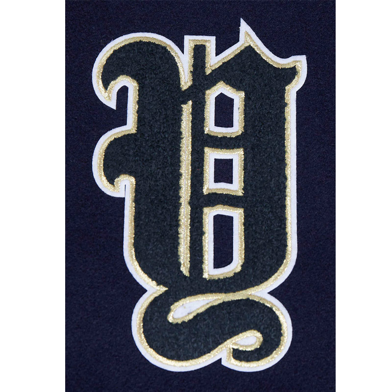 NY Yankees Prep Varsity Wool/Leather Jacket - Image 5