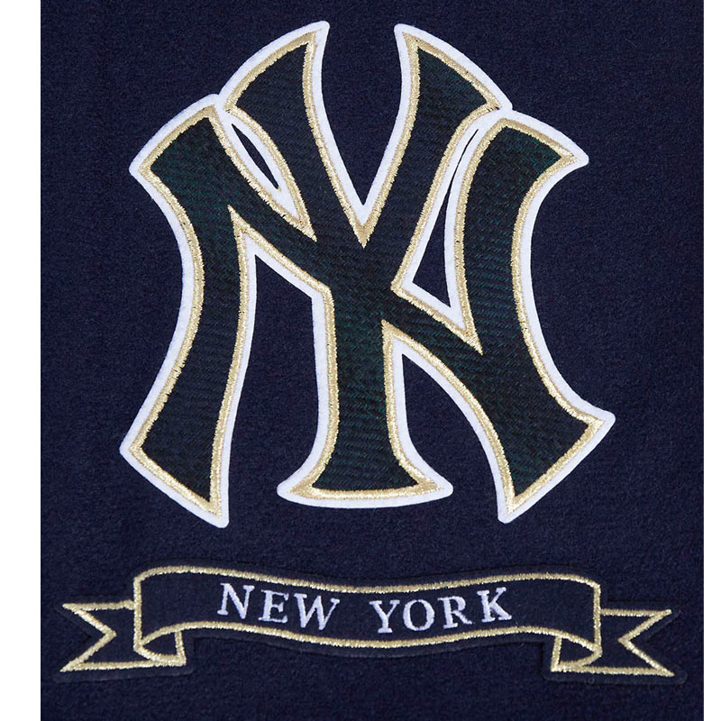 NY Yankees Prep Varsity Wool/Leather Jacket - Image 6