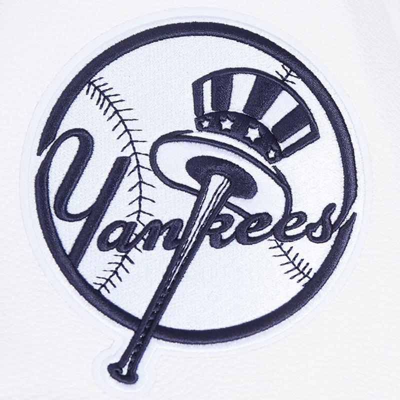 NY Yankees Prep Varsity Wool/Leather Jacket - Image 9