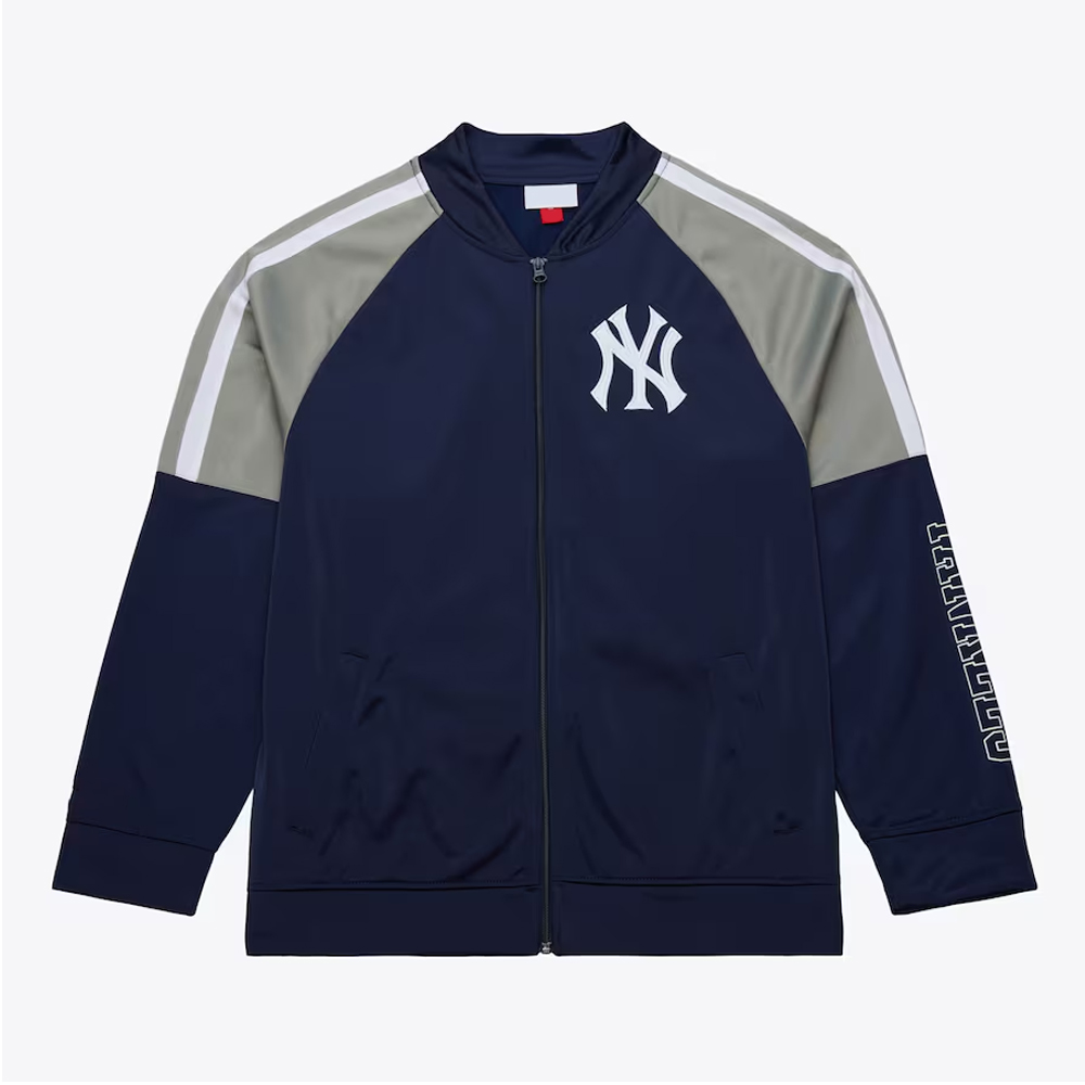 NY Yankees Color Blocked Full-Zip Track Jacket