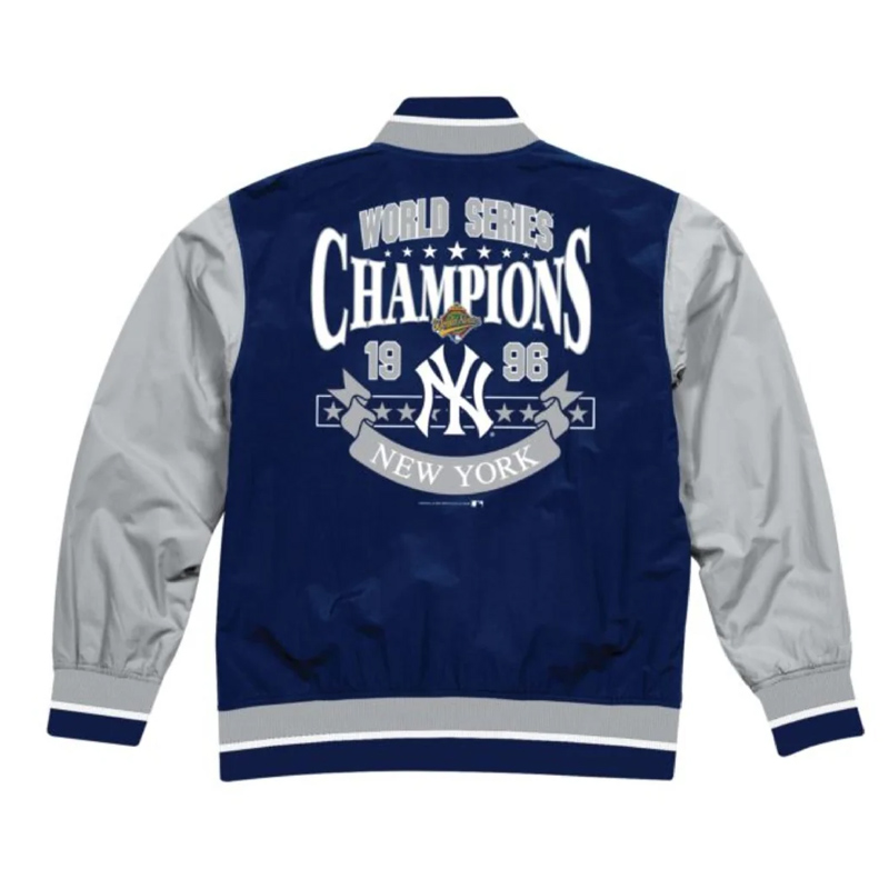 NY Yankees Warm Up Team History Jacket - Image 2
