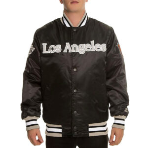 NHL Los Angeles Kings Black Satin Jacket