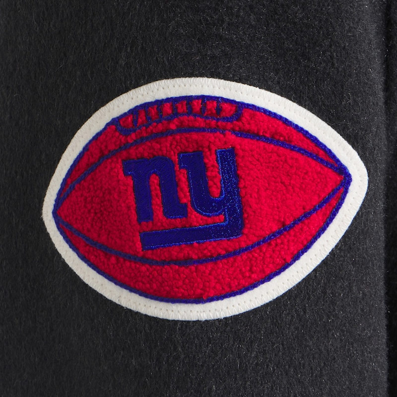 NY Giants Heather Black Wool Jacket - Image 4