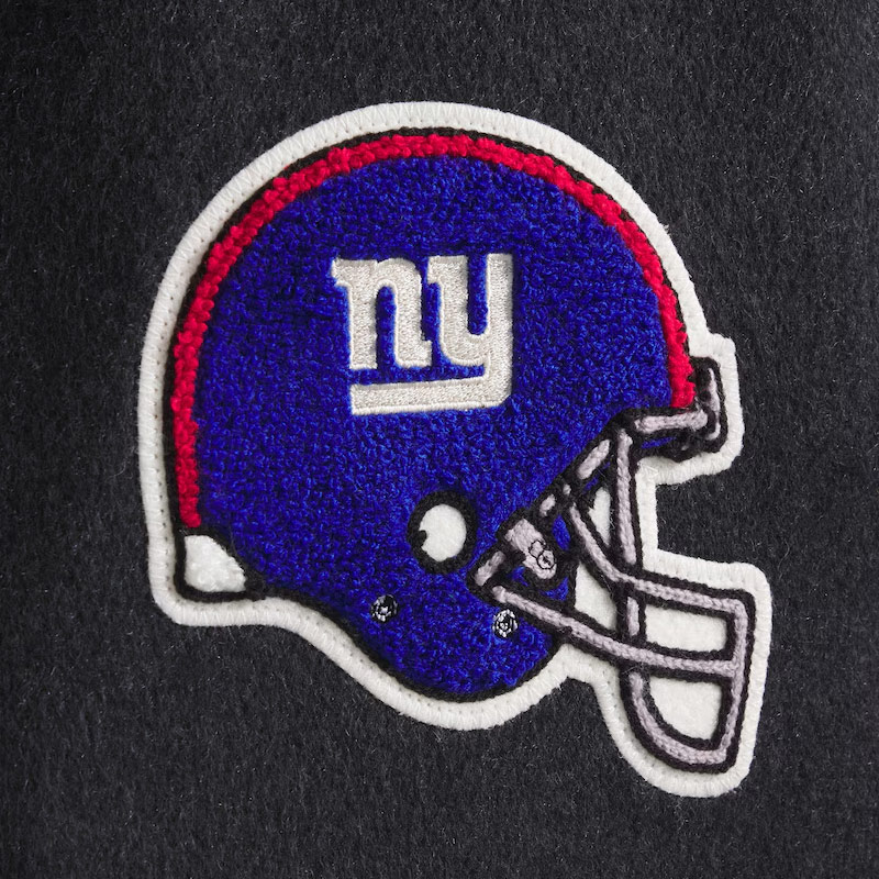 NY Giants Heather Black Wool Jacket - Image 5