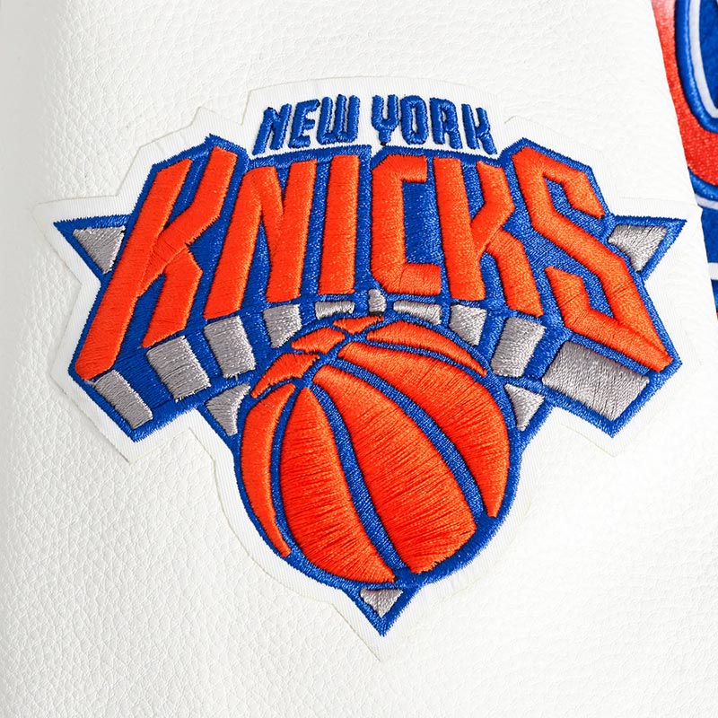 NY Knicks Turn It Up Classic Rib Varsity Jacket - Image 7
