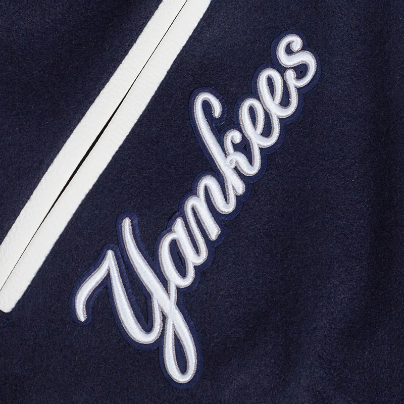 NY Yankees Area Code Classic Rib Varsity Jacket - Image 9