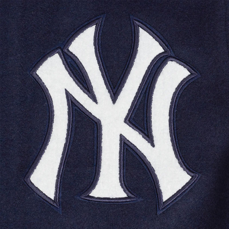 NY Yankees Area Code Classic Rib Varsity Jacket - Image 10
