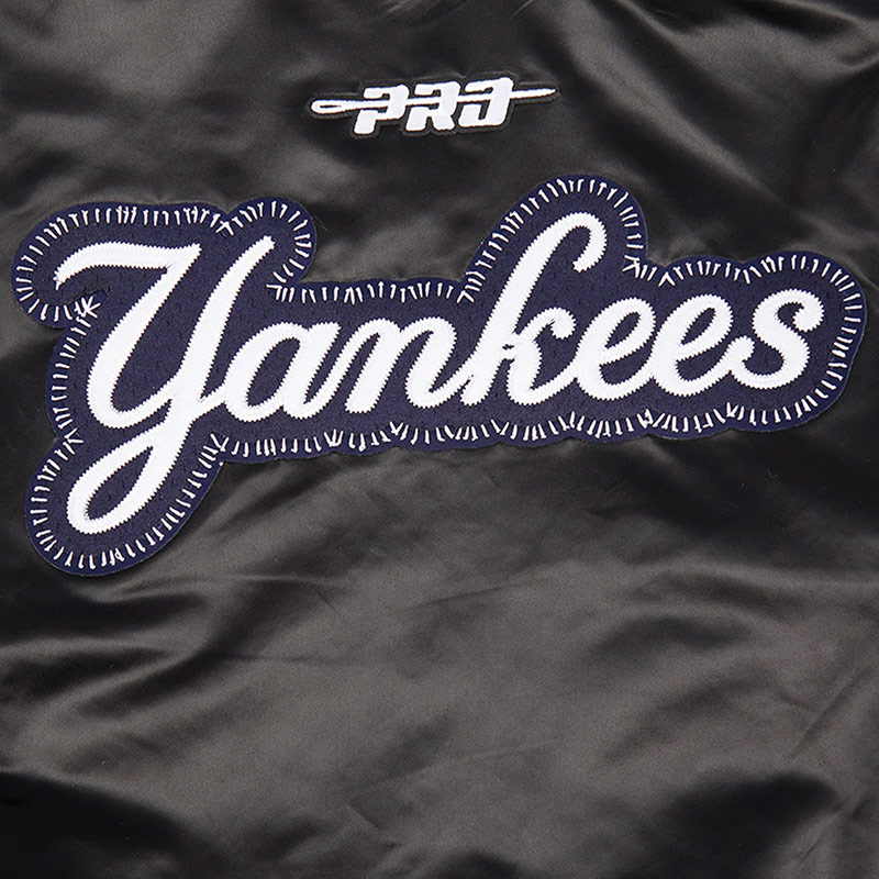 NY Yankees Diy Pick Stitch Classic Rib Satin Jacket - Image 5