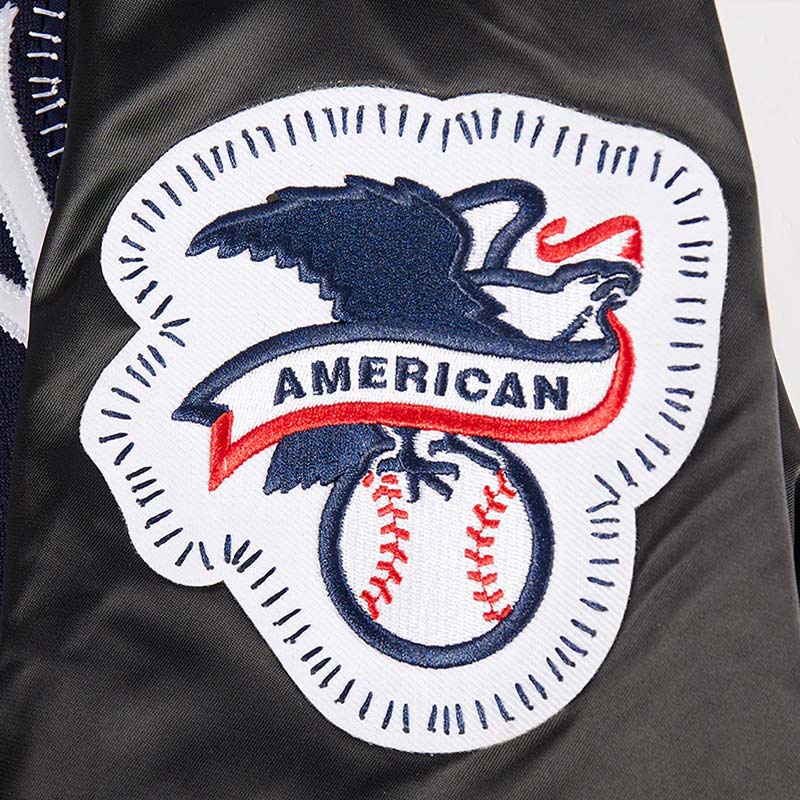 NY Yankees Diy Pick Stitch Classic Rib Satin Jacket - Image 7