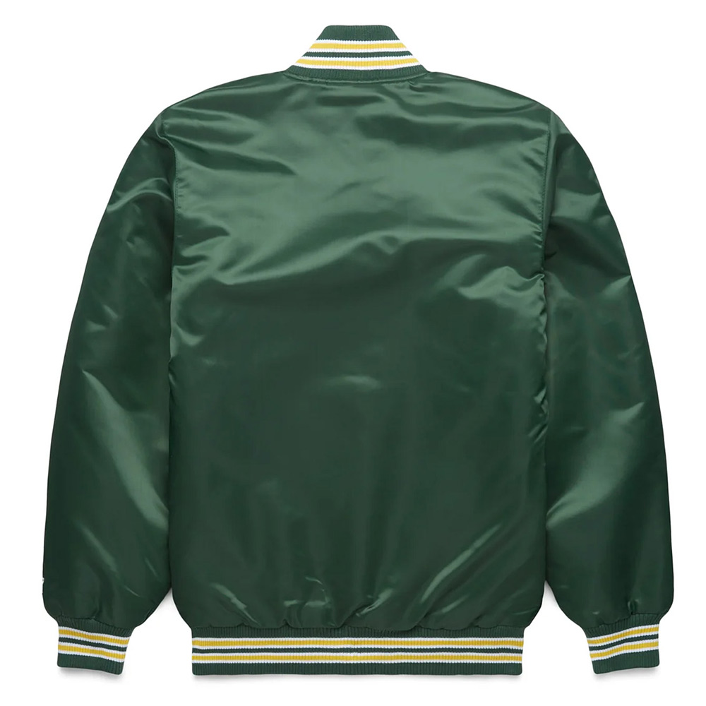 Oakland Athletics Classic Green Satin Jacket - Image 2