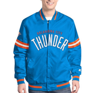 Oklahoma City Thunder Scout Varsity Satin Jacket