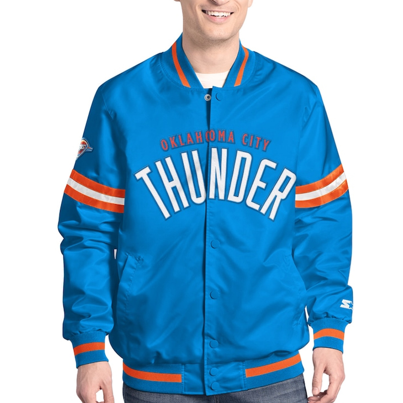 Oklahoma City Thunder Scout Varsity Satin Jacket
