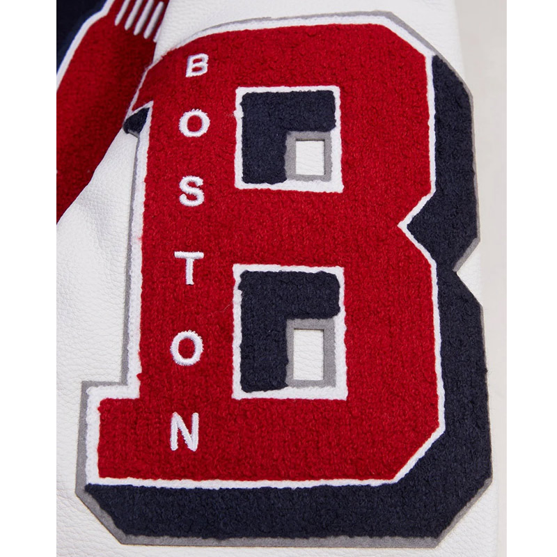 Old English Boston Red Sox Varsity Jacket - Image 5