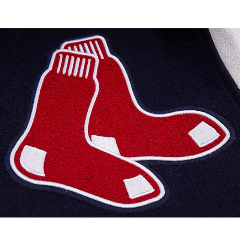 Old English Boston Red Sox Varsity Jacket - Image 8