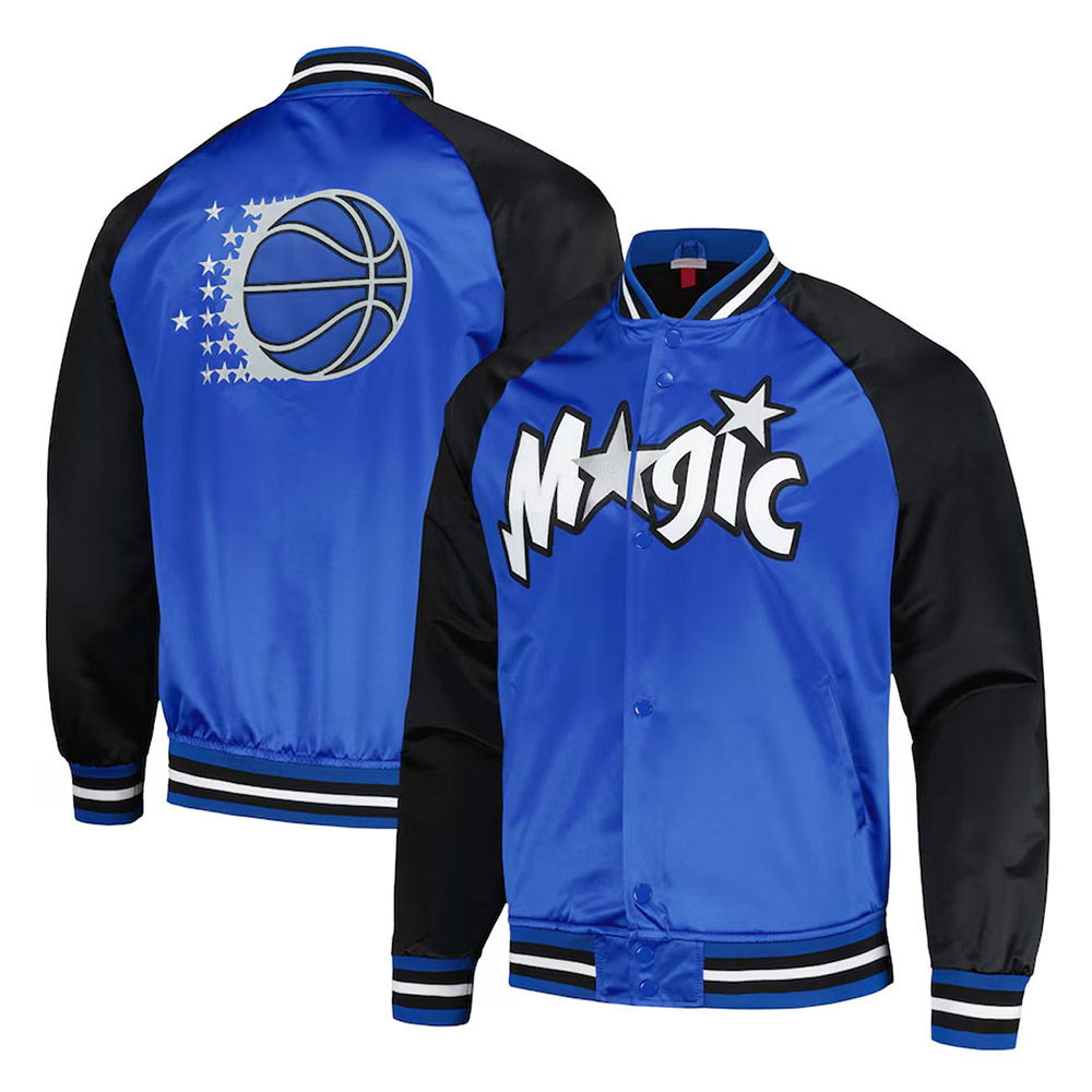 Orlando Magic Double Clutch Blue Satin Jacket - Image 3