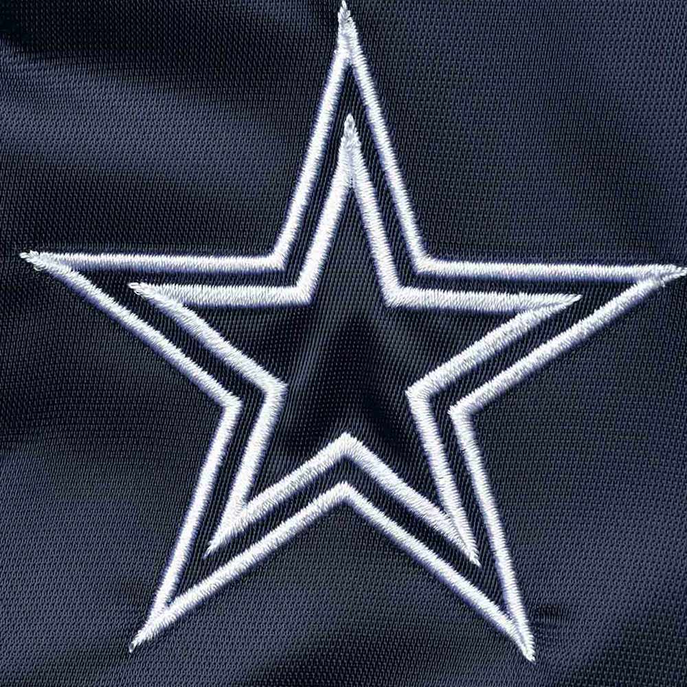 Navy Blue Overtime Dallas Cowboys Satin Jacket - Image 4