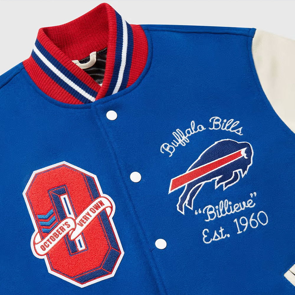 OVO Buffalo Bills Varsity Jacket - Image 3