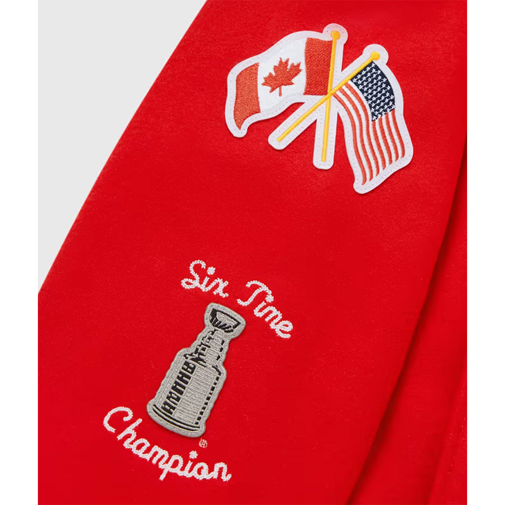 OVO Chicago Blackhawks Varsity Jacket - Image 5