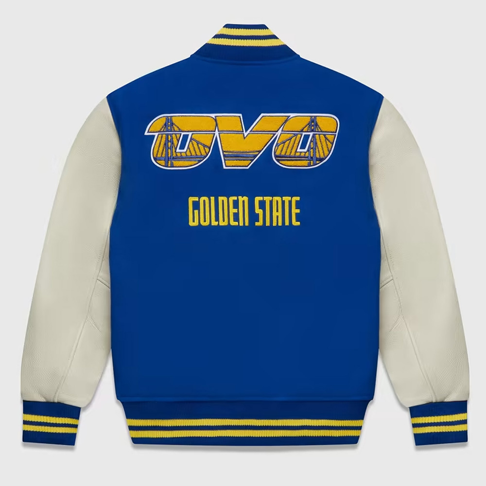 OVO Golden State Warriors Varsity Jacket - Image 2