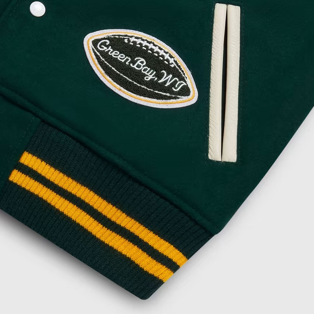 OVO Green Bay Packers Varsity Jacket - Image 4
