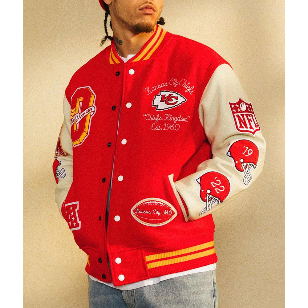 OVO Kansas City Chiefs Varsity Jacket - Image 5