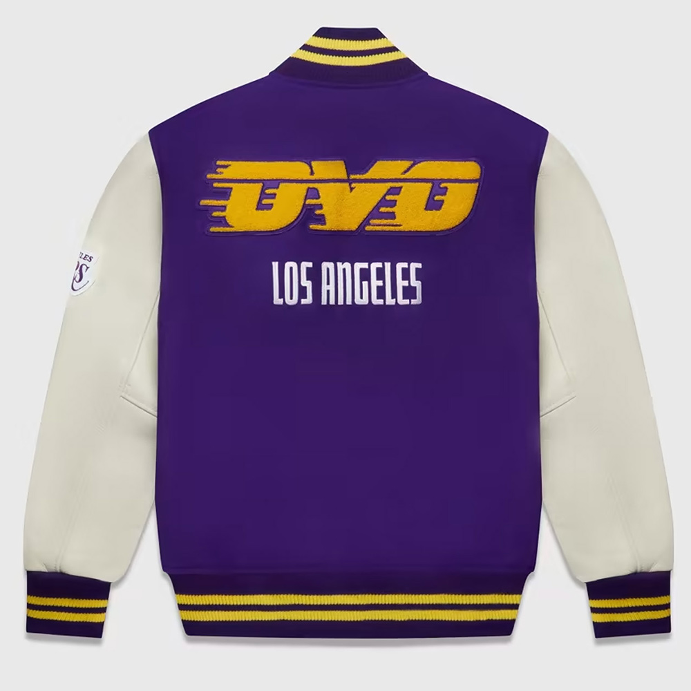 OVO Los Angeles Lakers Varsity Jacket - Image 2
