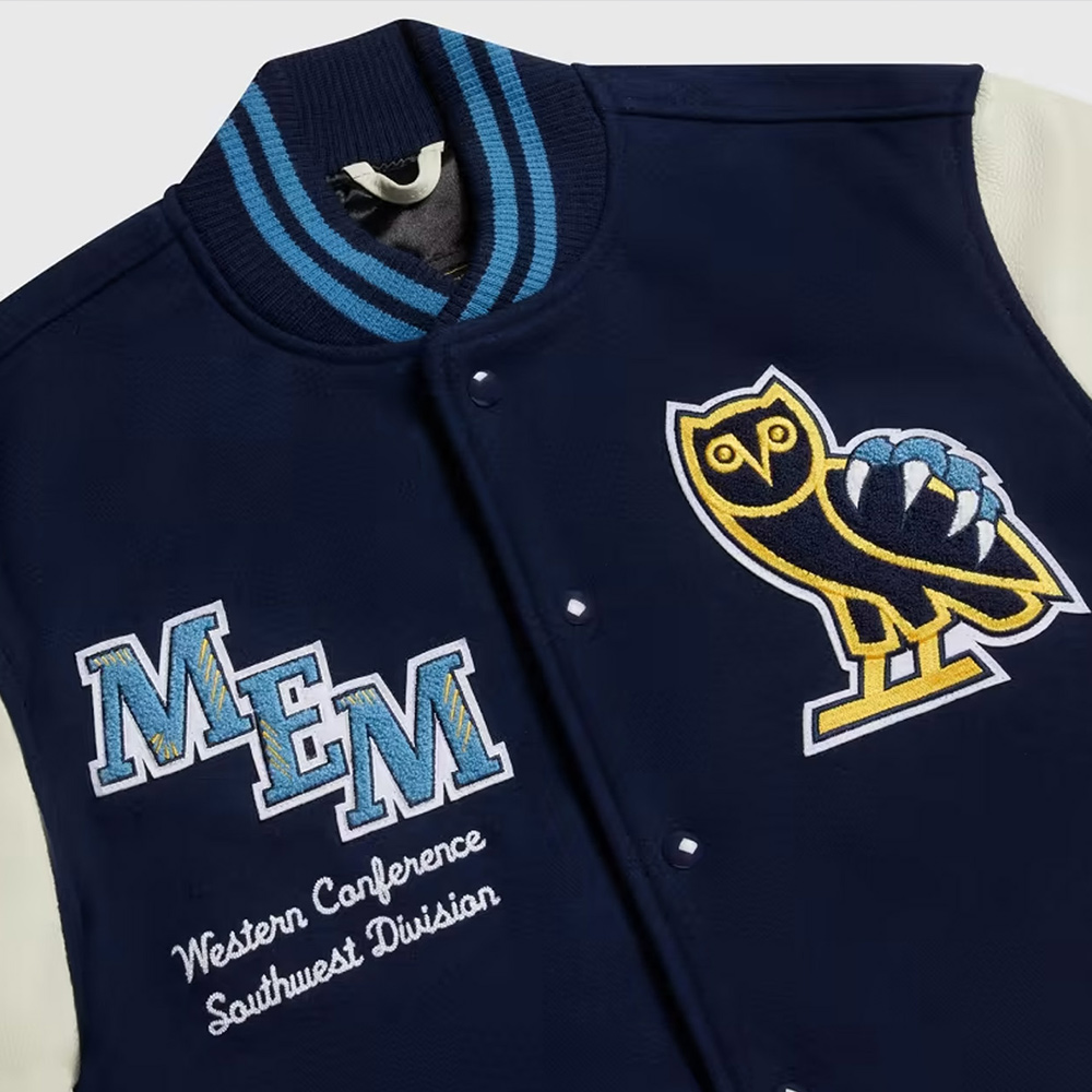 OVO Memphis Grizzlies Varsity Jacket - Image 7