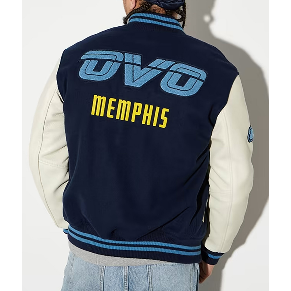 OVO Memphis Grizzlies Varsity Jacket - Image 4