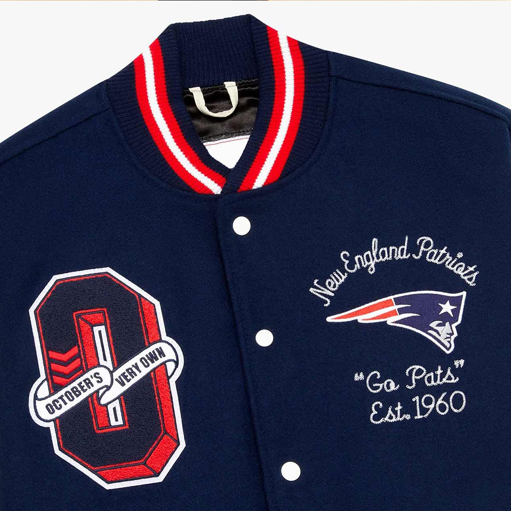 OVO New England Patriots Varsity Jacket - Image 5
