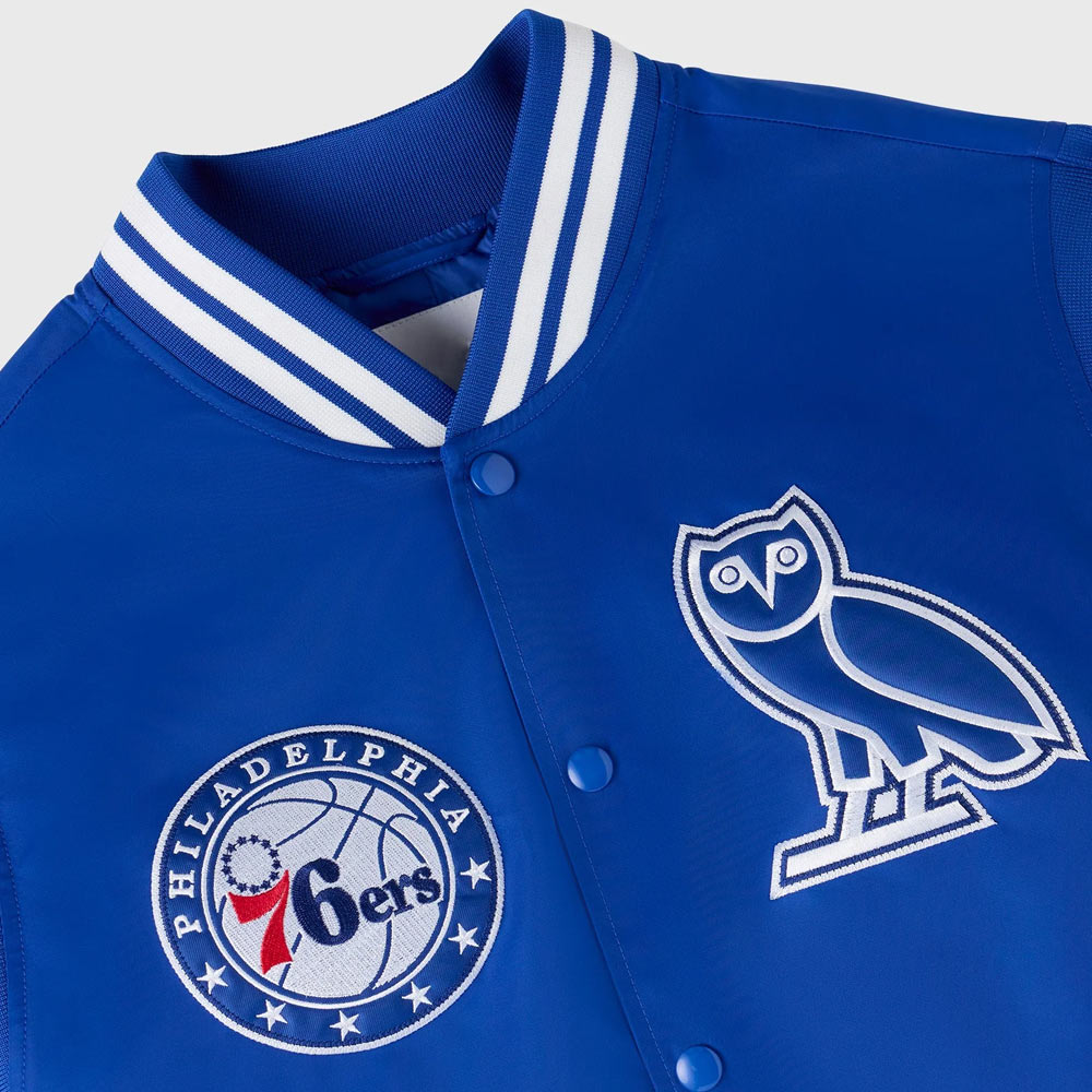 OVO Philadelphia 76ers Blue Jacket - Image 9