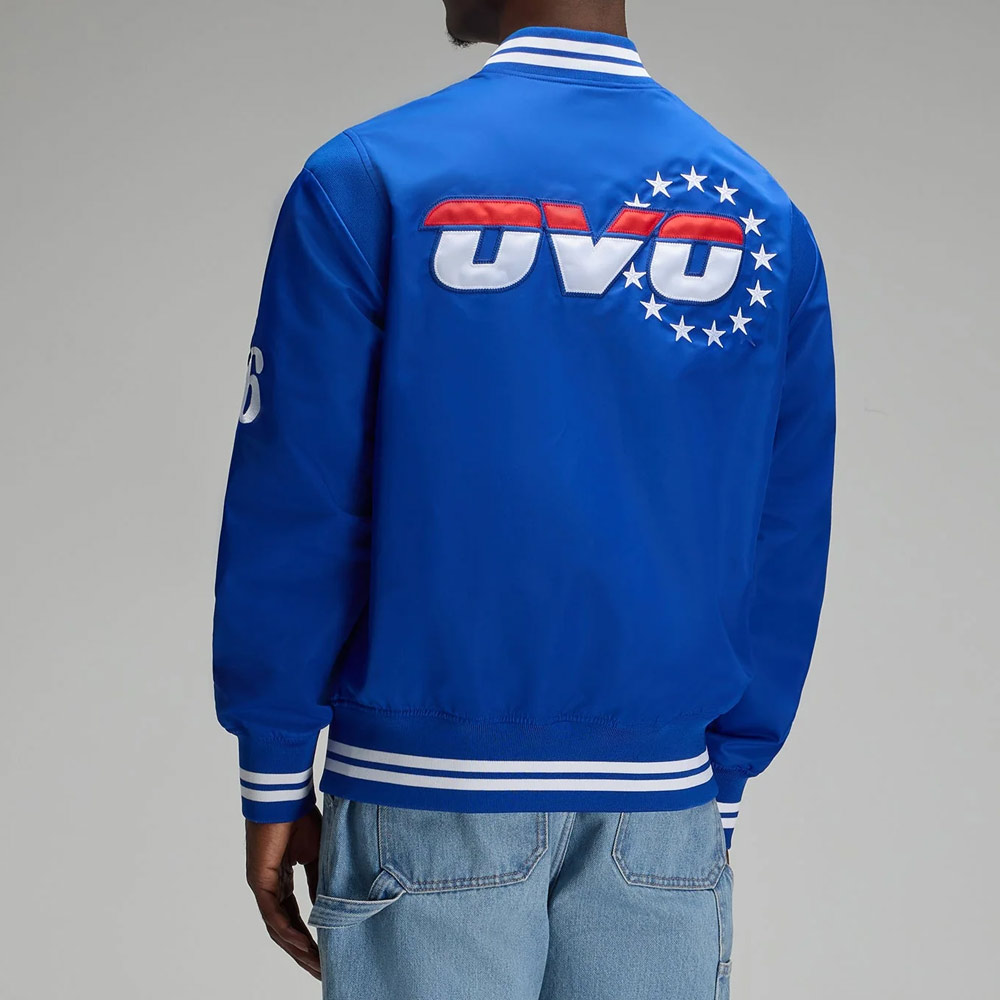 OVO Philadelphia 76ers Blue Jacket - Image 4
