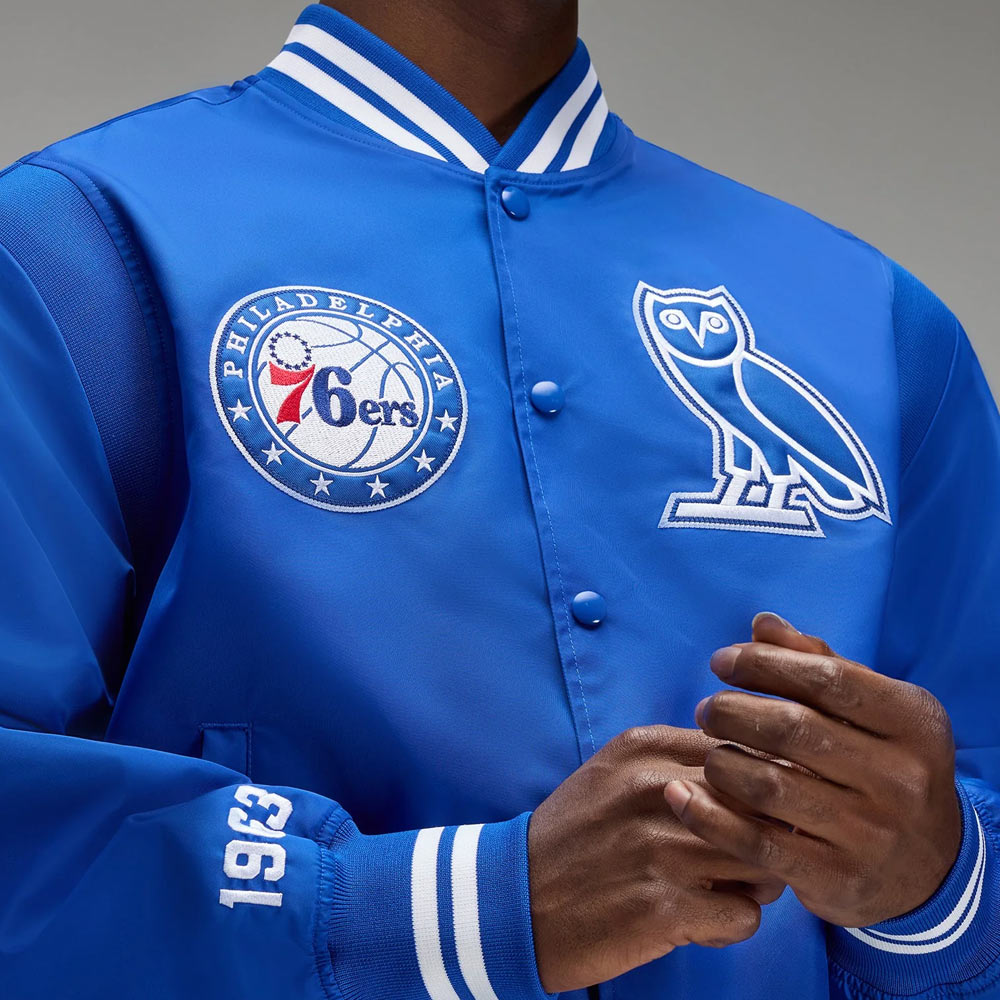 OVO Philadelphia 76ers Blue Jacket - Image 7