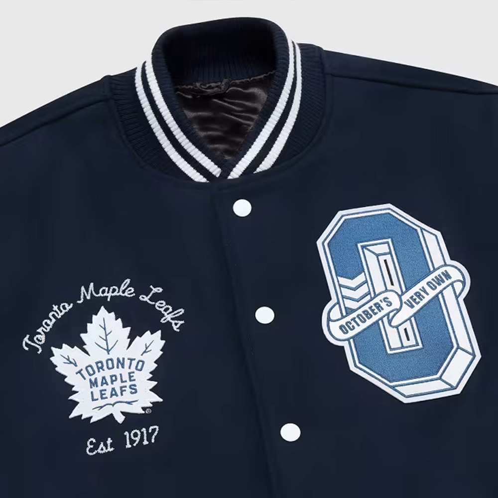 OVO Toronto Maple Leafs Varsity Jacket - Image 4
